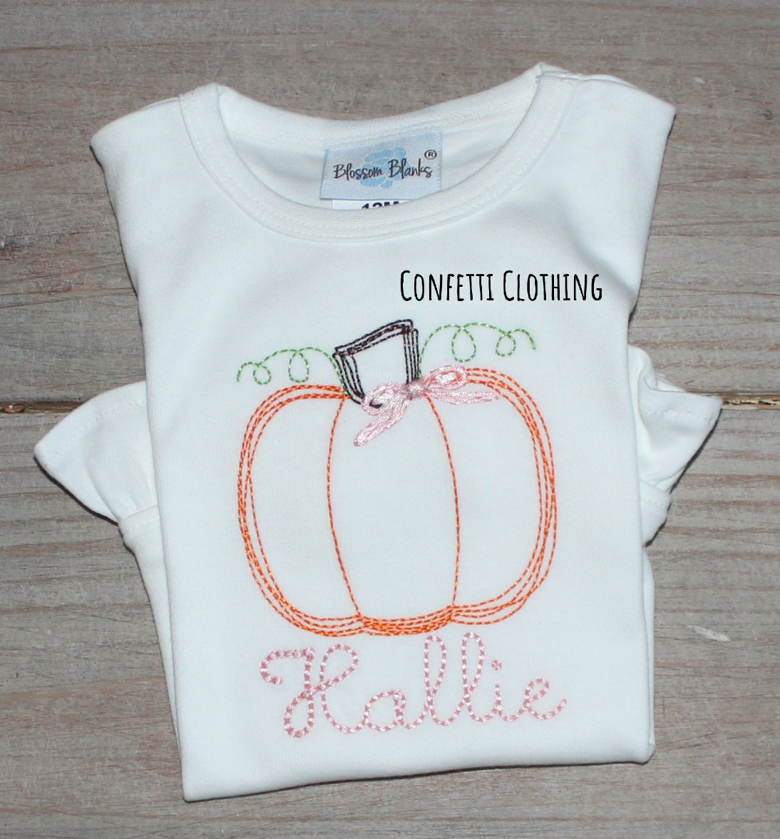 Sketch Girls Pumpkin with Bow Design