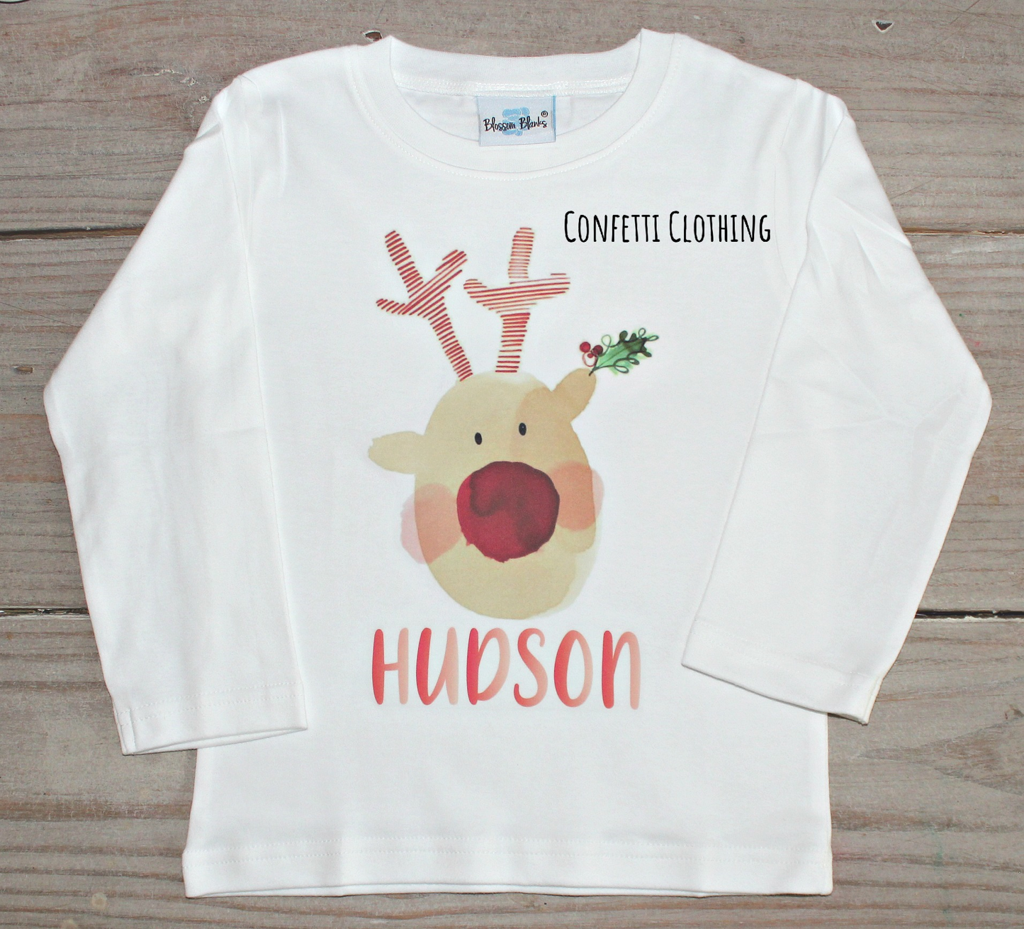 Printed Whimsical Reindeer Design
