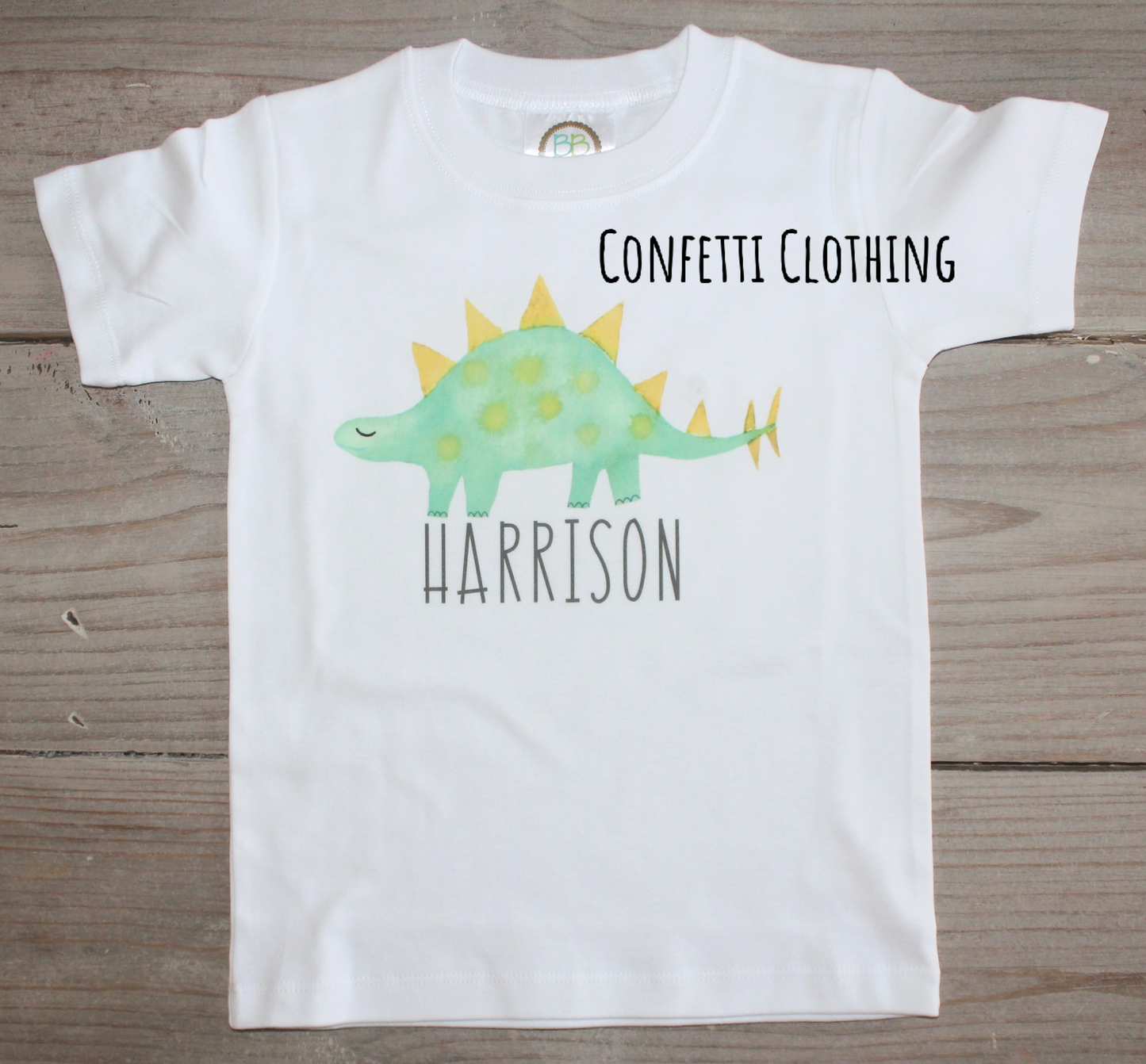 Printed Green Dino Design