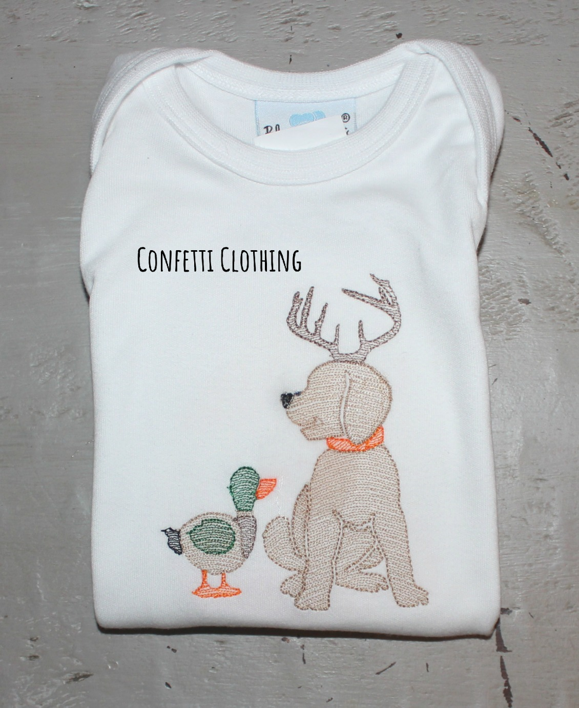 Sketch Boys Hunting Pup & Mallard Design