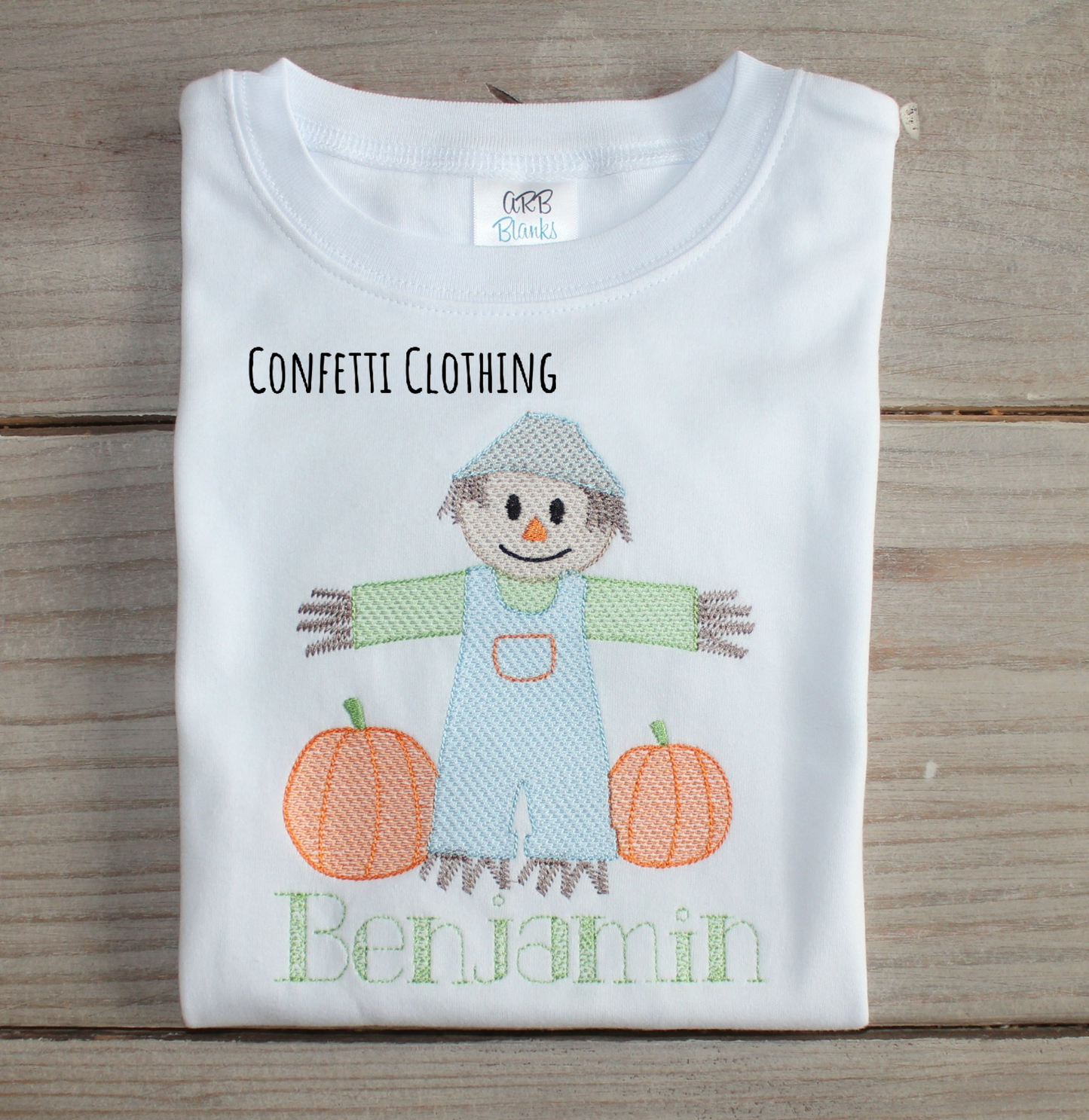 Sketch Boys Scarecrow & Pumpkins Design