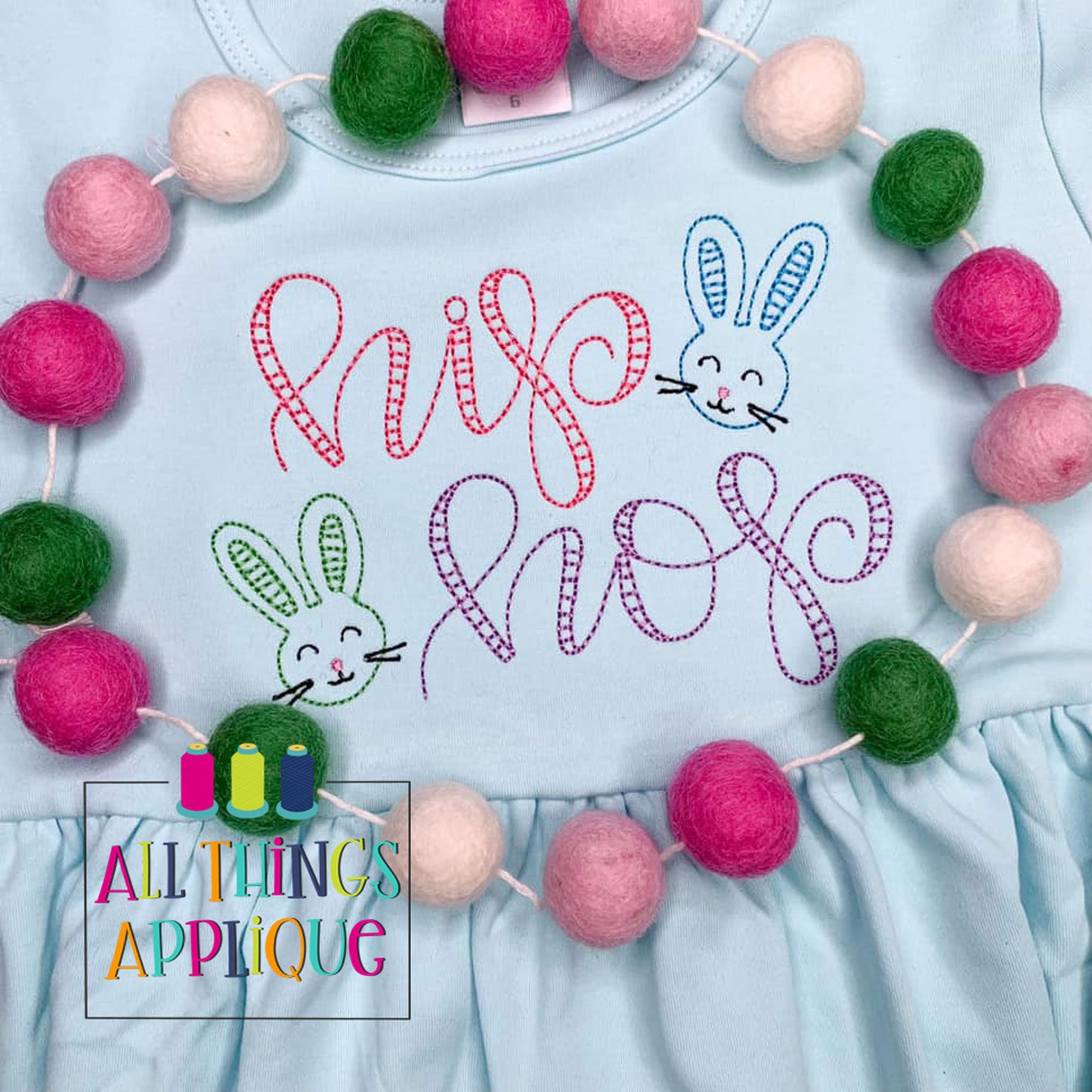 - SAMPLE SALE- Sketch Hip Hop Bunnies Design