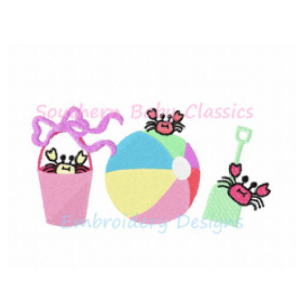 - SAMPLE SALE- Sketch Crab On The Beach Design