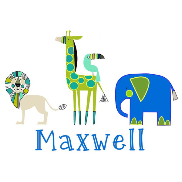 Printed Zoo Friends Design