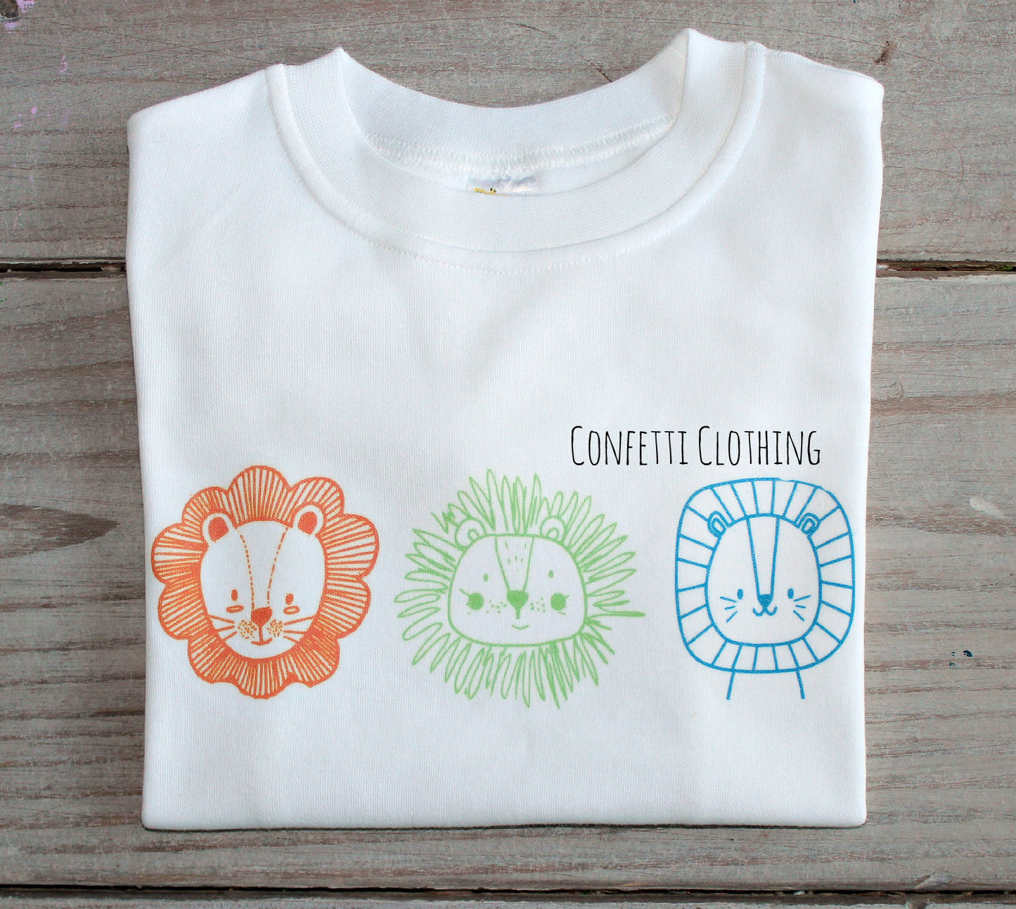Printed Lion Trio Design