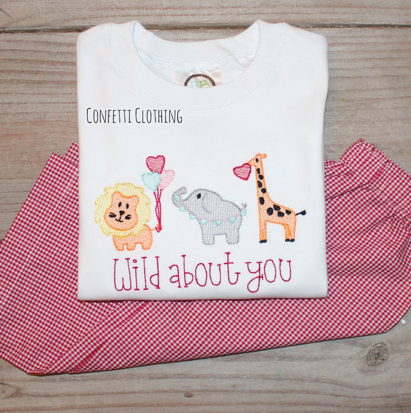 Sketch Boys Wild About You Animals Shirt & Matching Bottoms