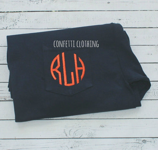 Sketch Adult Monogram Pocket Design