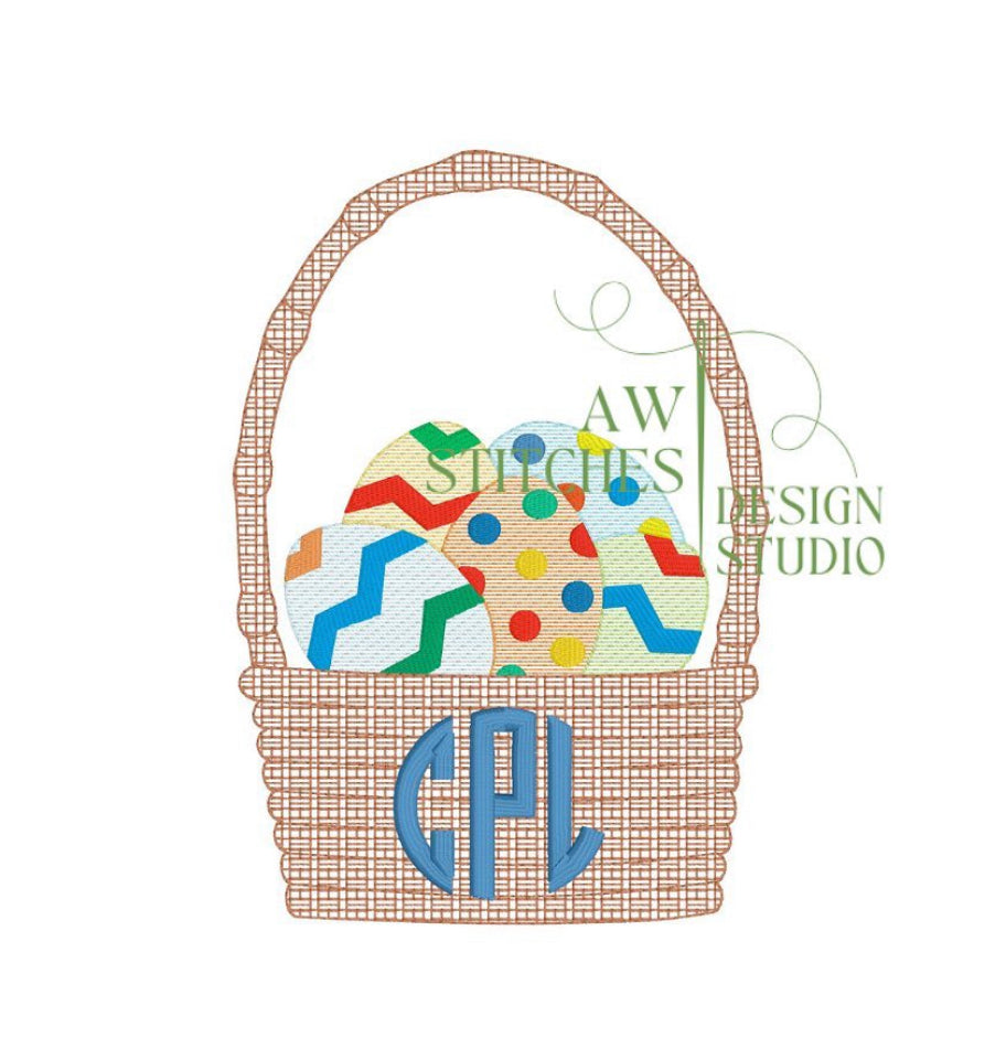 - SAMPLE SALE- Sketch Easter Basket Design