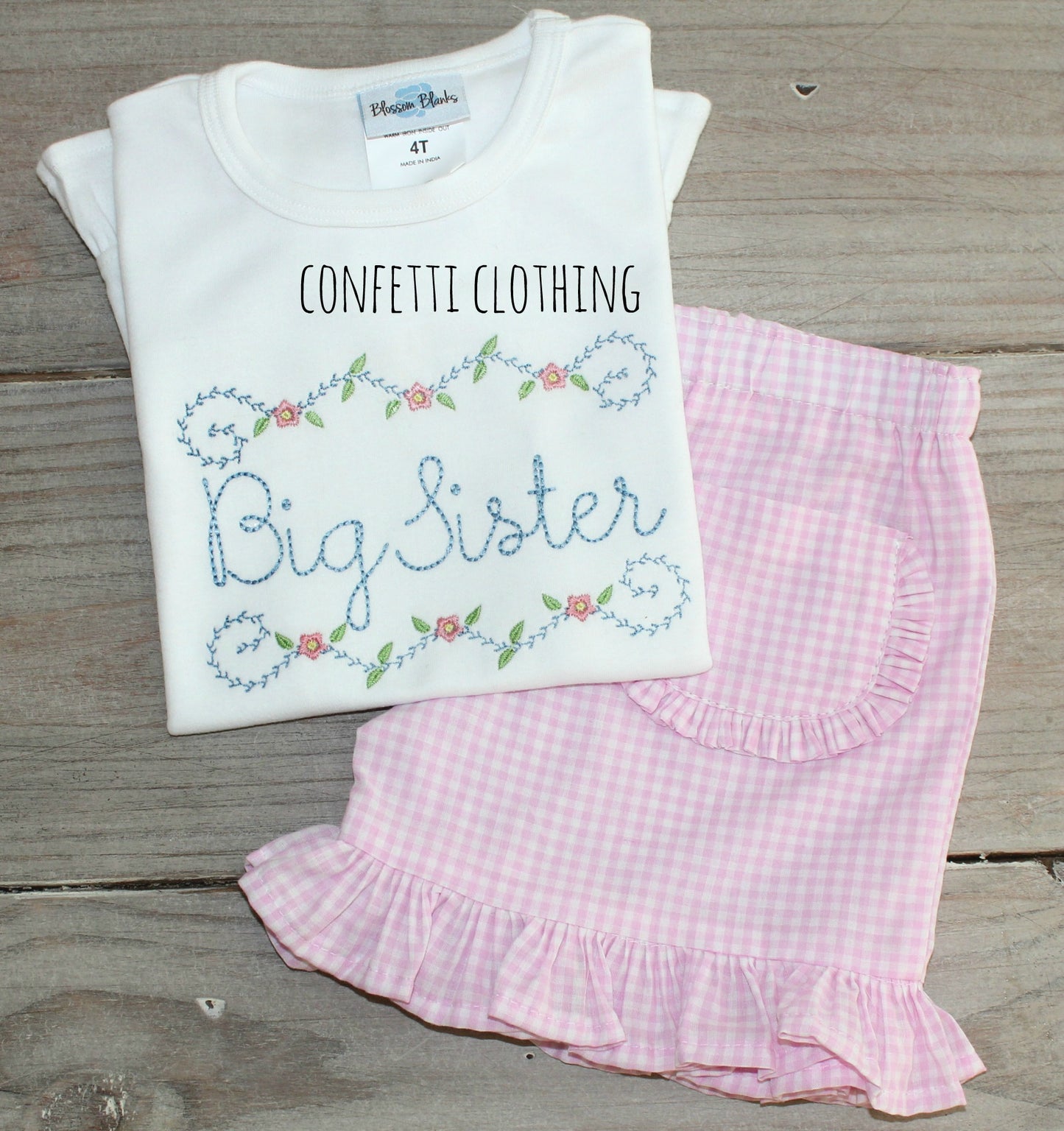Sketch Girls Big Sister Floral Shirt & Matching Bottoms
