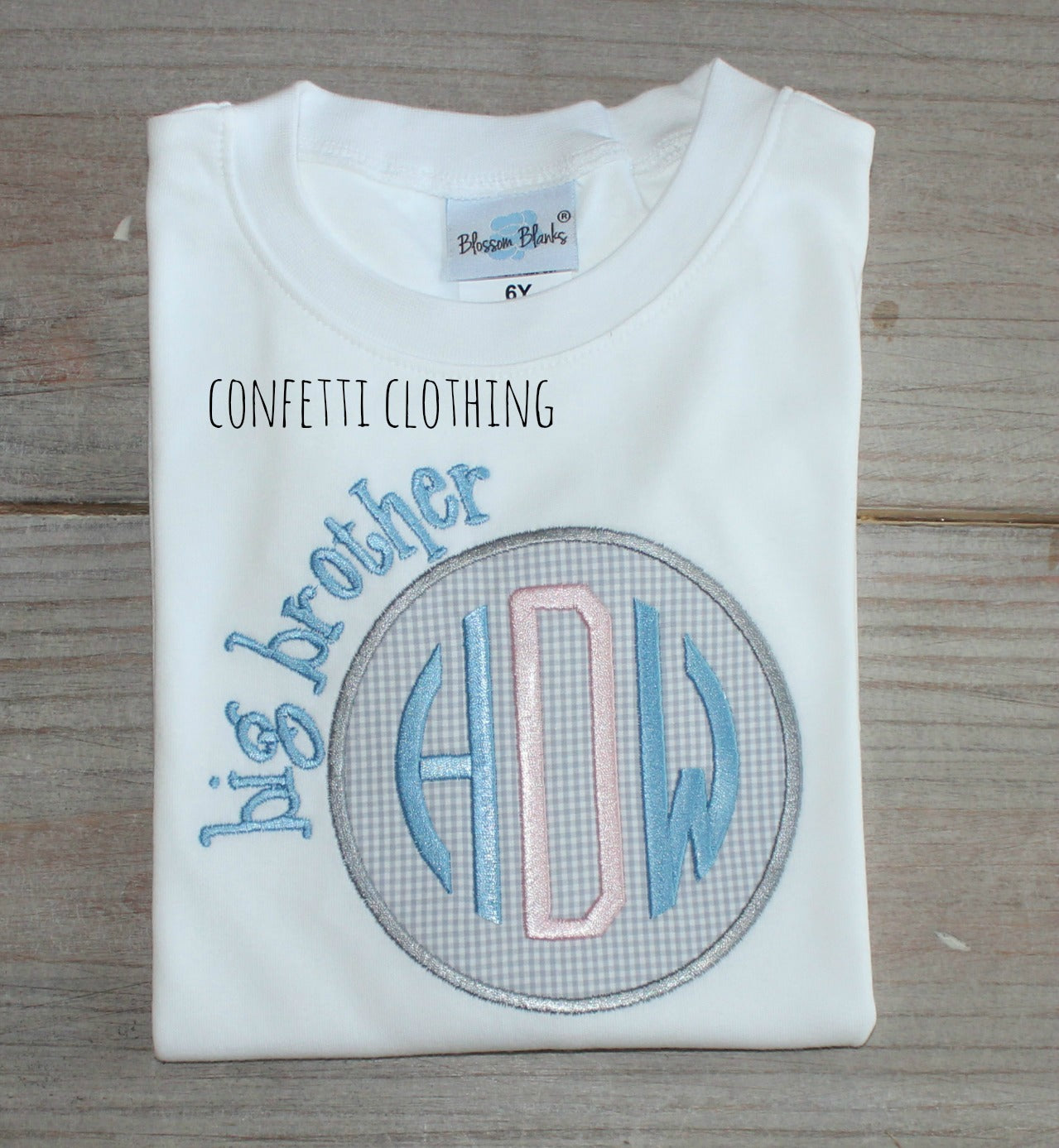 Applique Boys Big Brother Sibling Design
