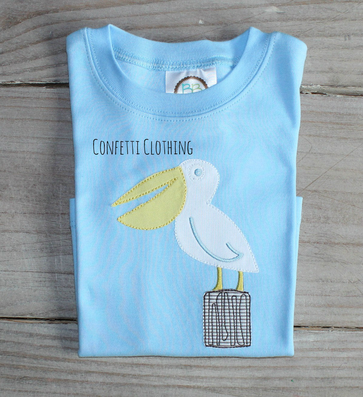 Applique Boys Pelican Design