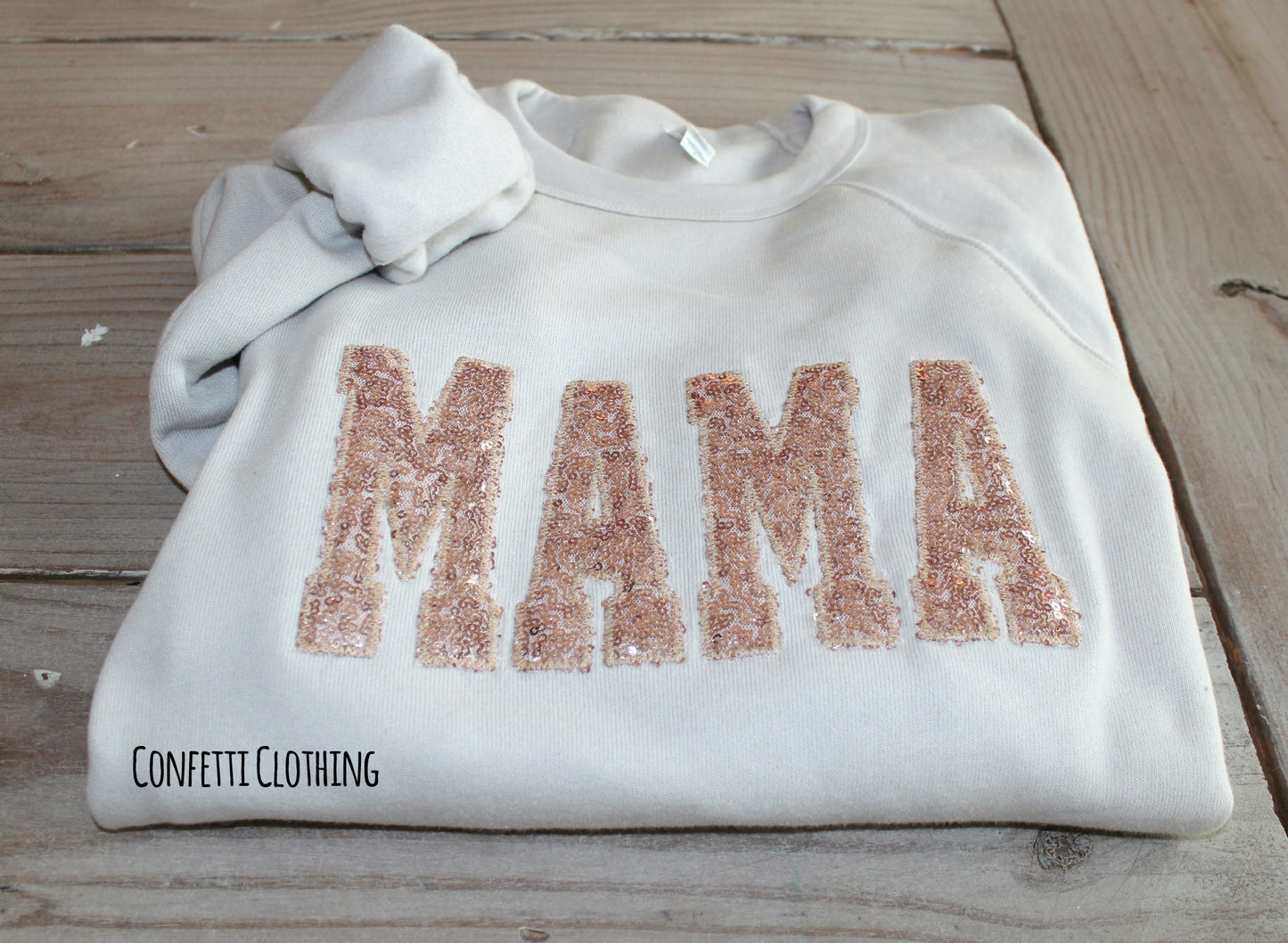 Applique Sparkle Sequin Mama Design