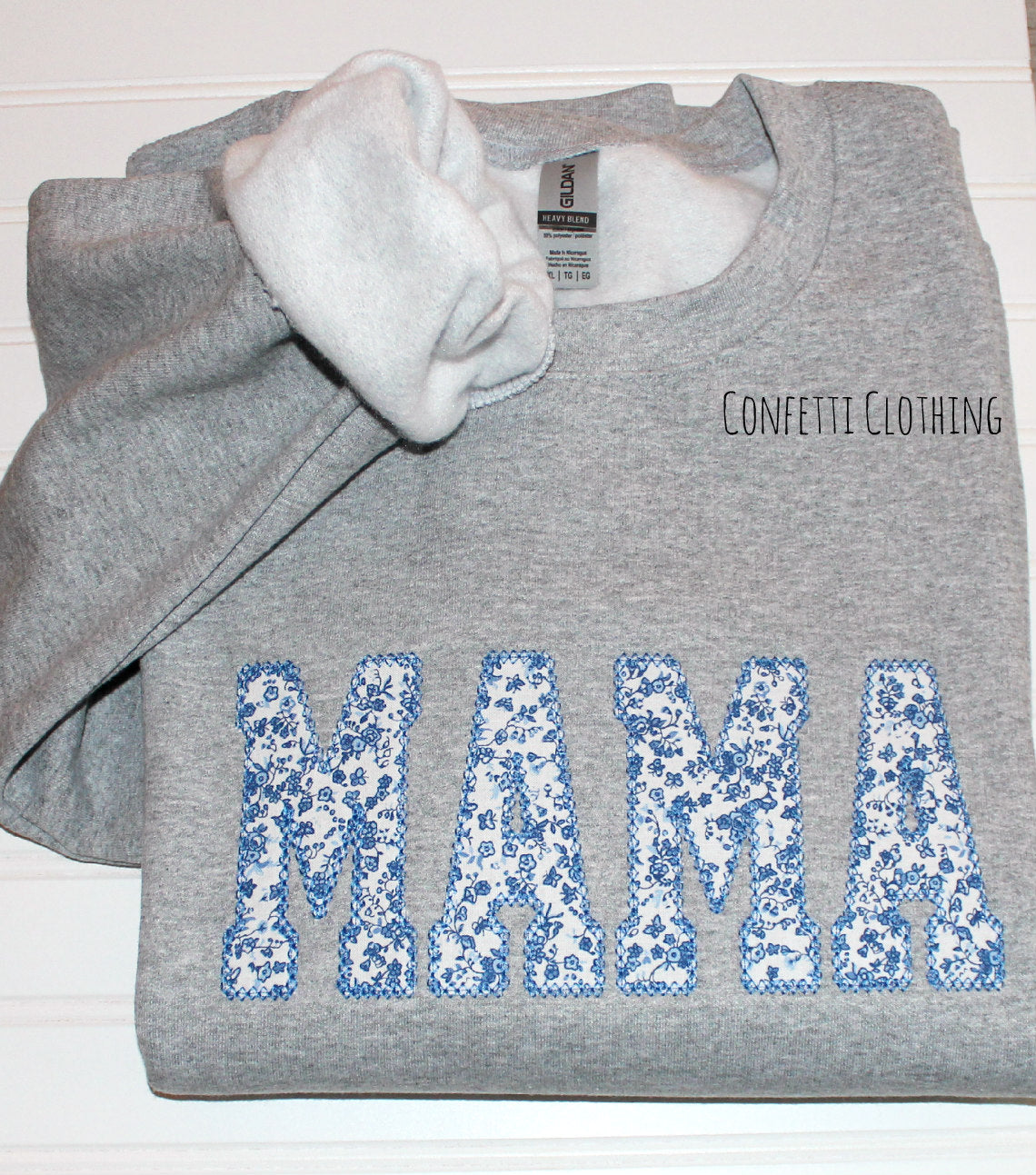 Applique Adult MAMA Floral Design