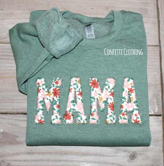 Applique Adult MAMA Floral Design