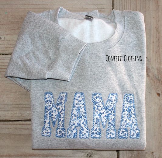 Applique Adult MAMA Floral Design