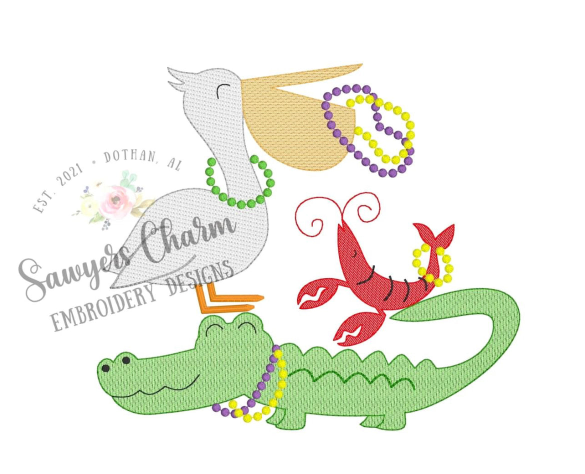 - SAMPLE SALE- Sketch Bayou Friends Design