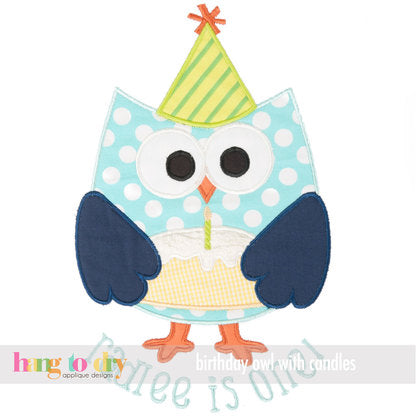 - SAMPLE SALE- Applique Party Owl Design