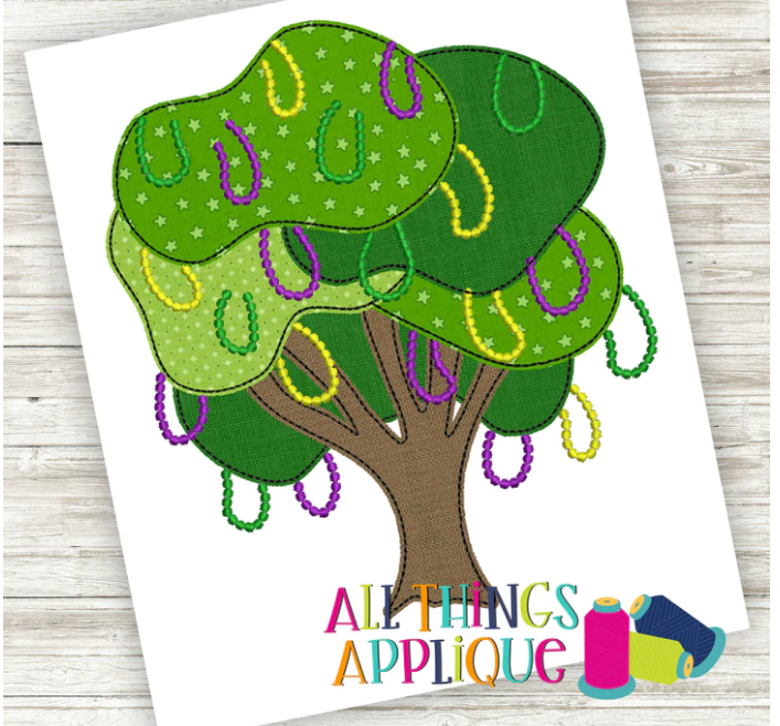 - SAMPLE SALE- Applique Bead Tree Design