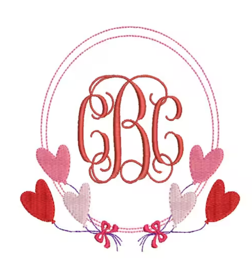 - SAMPLE SALE- Sketch Heart Balloon Frame Design