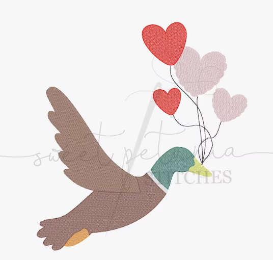 - SAMPLE SALE- Sketch Love Duck Design