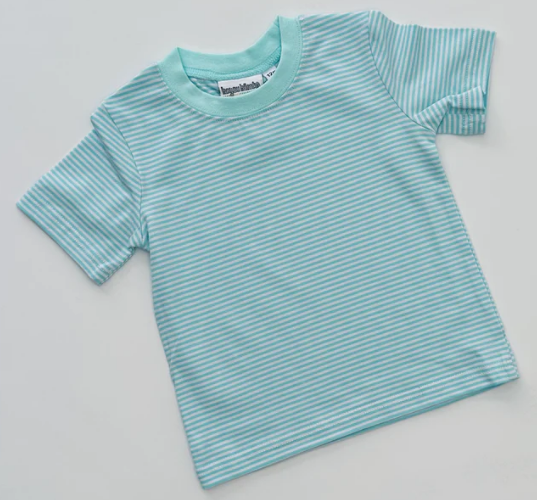 - Pre- Order - Embroidery Stripe T-Shirt Tee