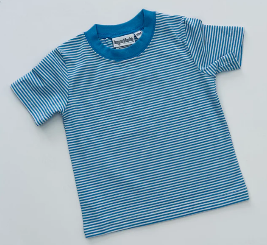 - Pre- Order - Embroidery Stripe T-Shirt Tee