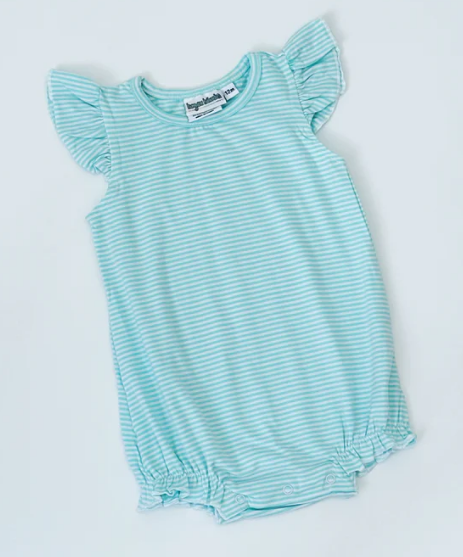- Pre- Order - Embroidery Stripe Flutter Bubble
