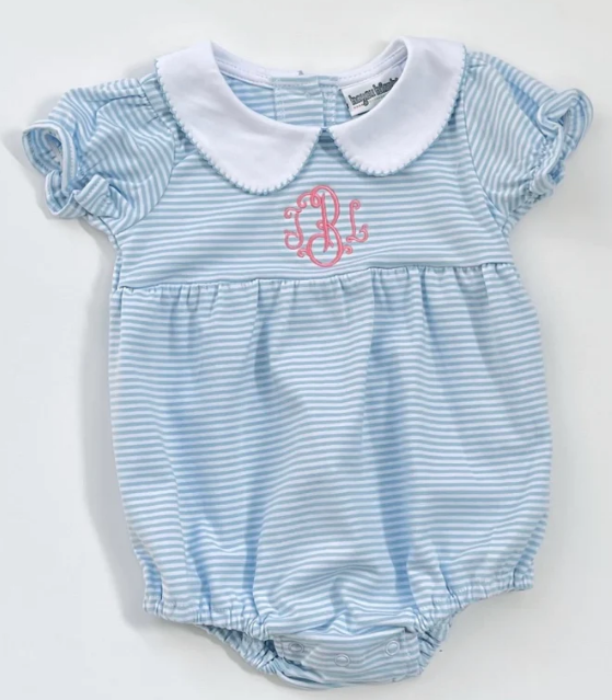 - Pre- Order - Embroidery Stripe Collar Bubble