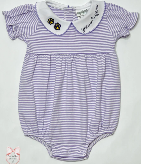 - Pre- Order - Embroidery Stripe Collar Bubble