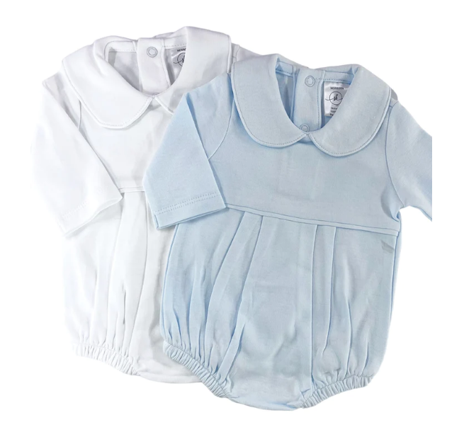 Sketch Monogram Baby Collar Pleated Bubble