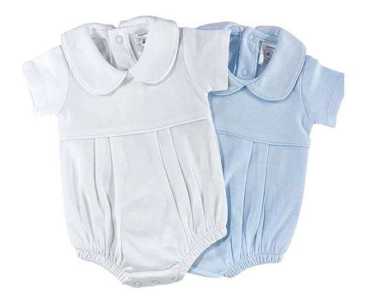 Sketch Monogram Baby Collar Pleated Bubble