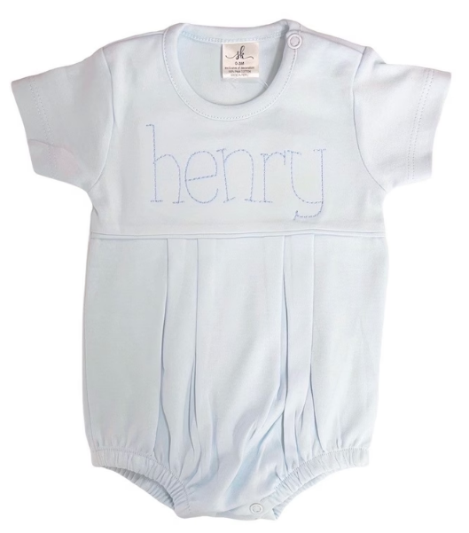 Sketch Monogram Baby Collar Mallard Pleated Bubble
