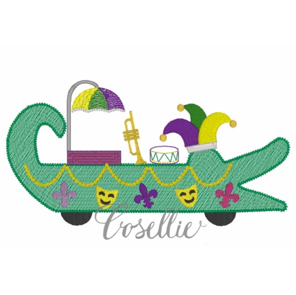 - SAMPLE SALE- Sketch Alligator Parade Float Design