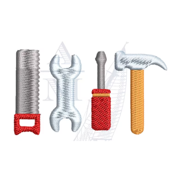 - SAMPLE SALE - Sketch Boys Tool Set Mini Design on Polo