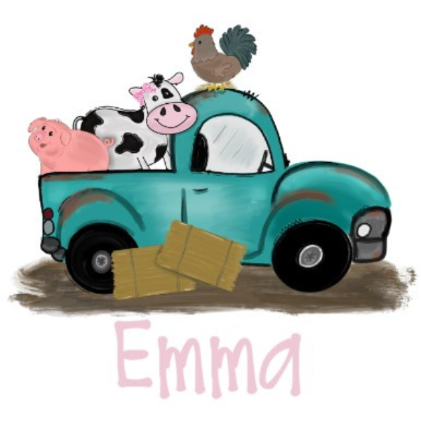 Printed Farm Friends in Truck Design