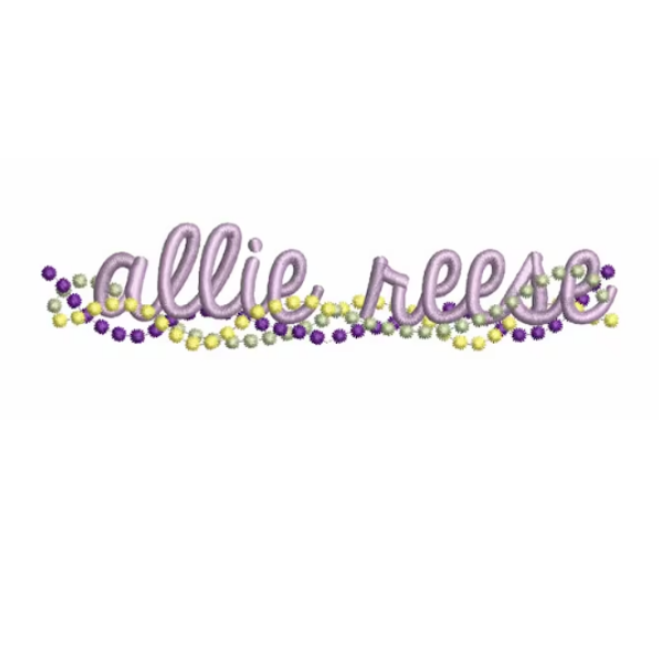 - SAMPLE SALE- Sketch Beads with Name Design