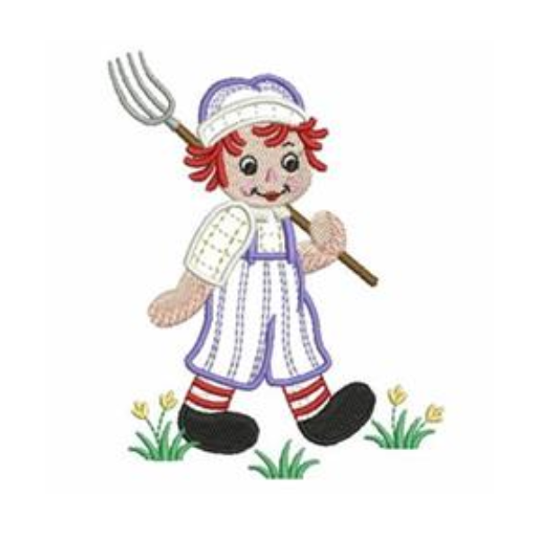 - SAMPLE SALE- Sketch Raggedy Andy Design