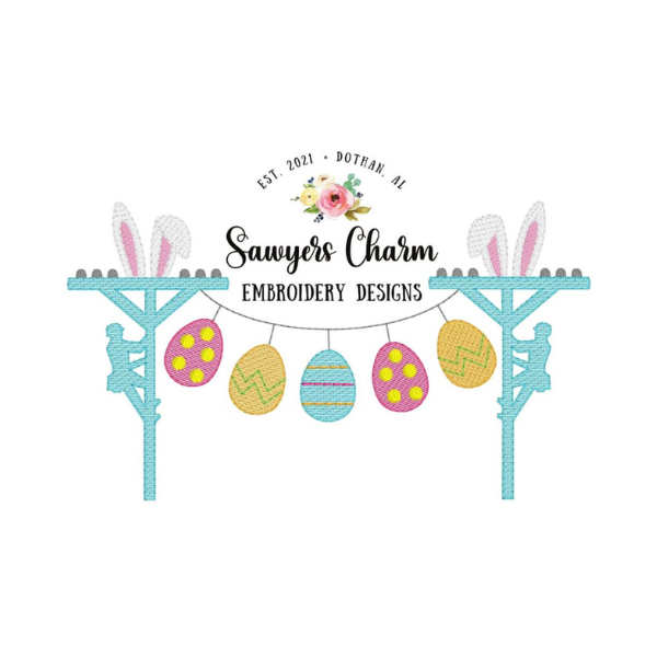 - SAMPLE SALE- Sketch Bunny Lineman Design