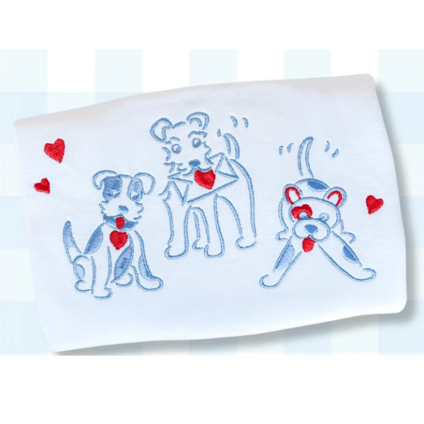 - SAMPLE SALE- Sketch Beaufort Pups Design