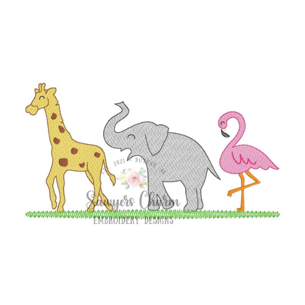 - SAMPLE SALE- Sketch Animal Friends Design