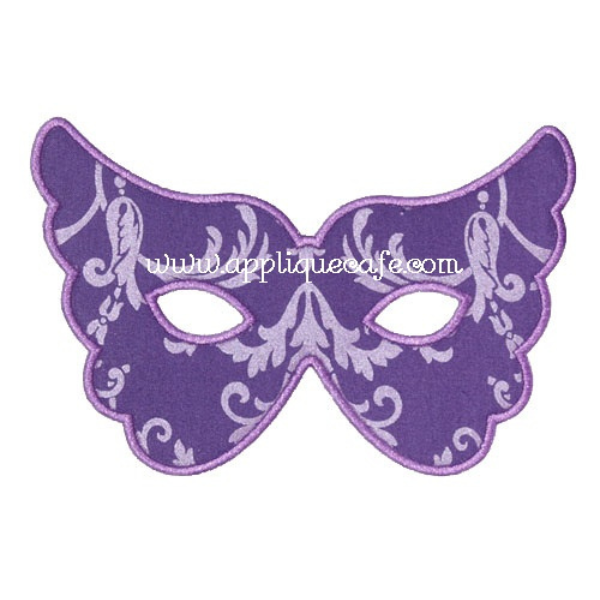 - SAMPLE SALE- Applique Party Mask 2 Design