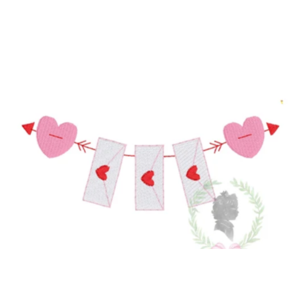 - SAMPLE SALE- Sketch Envelope Hearts Design