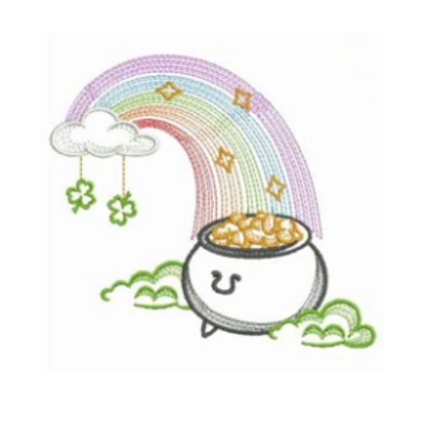 - SAMPLE SALE- Sketch Pot of Gold Design