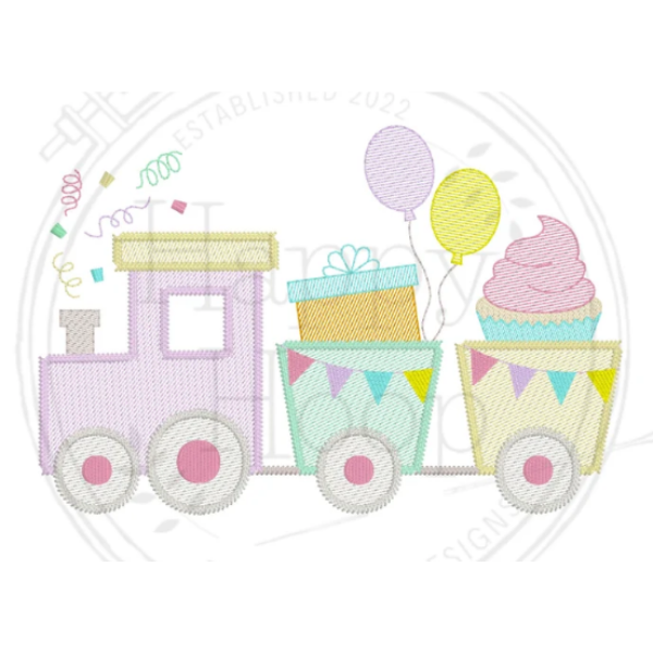 - SAMPLE SALE- Sketch Party Train 2 Design