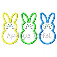 - SAMPLE SALE- Sketch Satin Bunny Trio Design