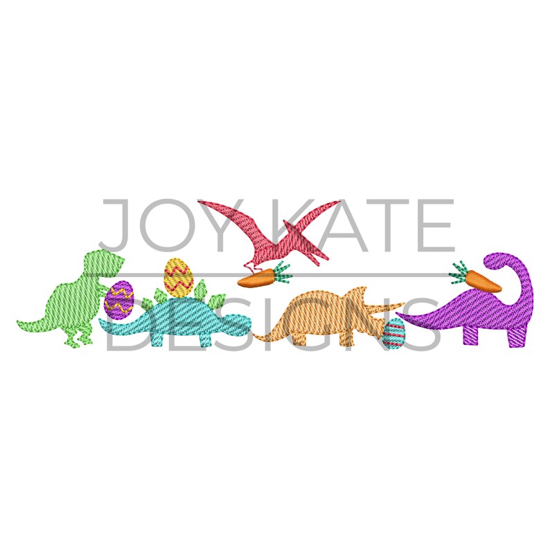 - SAMPLE SALE- Sketch Easter Dinosaurs Design