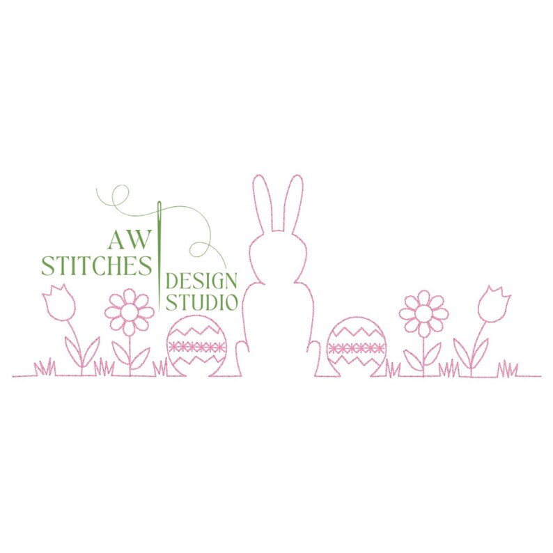- SAMPLE SALE- Sketch Easter Line Design