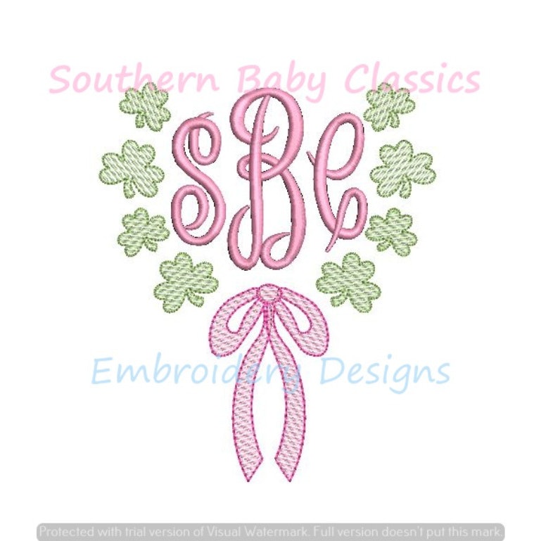 - SAMPLE SALE- Sketch Clover Bundle Frame Design
