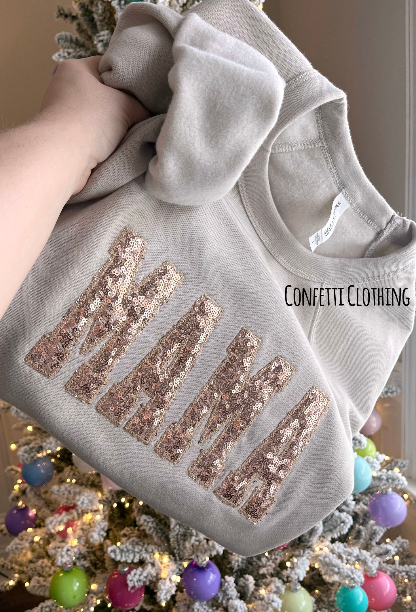 Applique Sparkle Sequin Mama Design