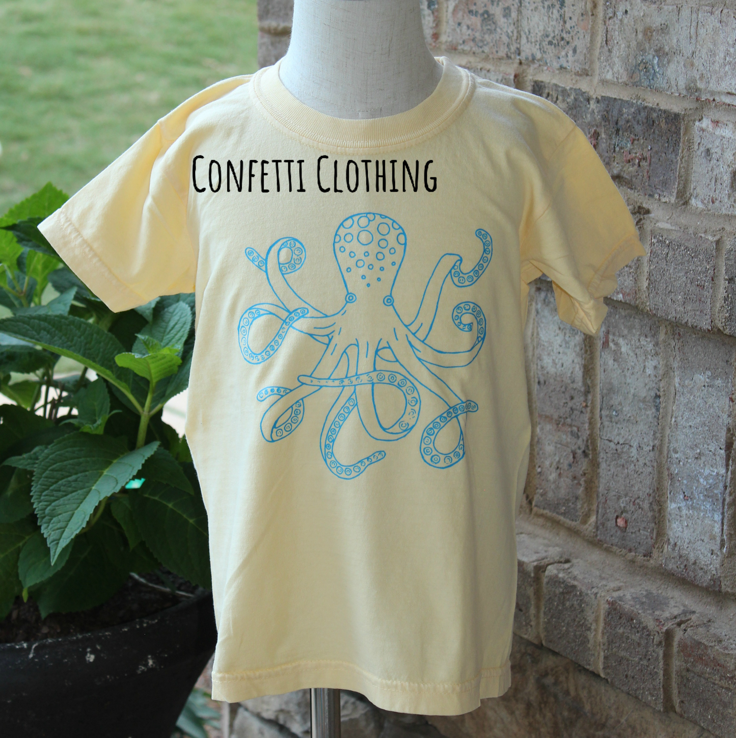 Octopus Tee Sketch Screen Print Design